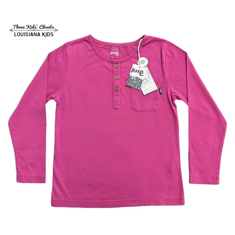 NEW Kite 8Y Henley Pocket Tee Pajama Shirt